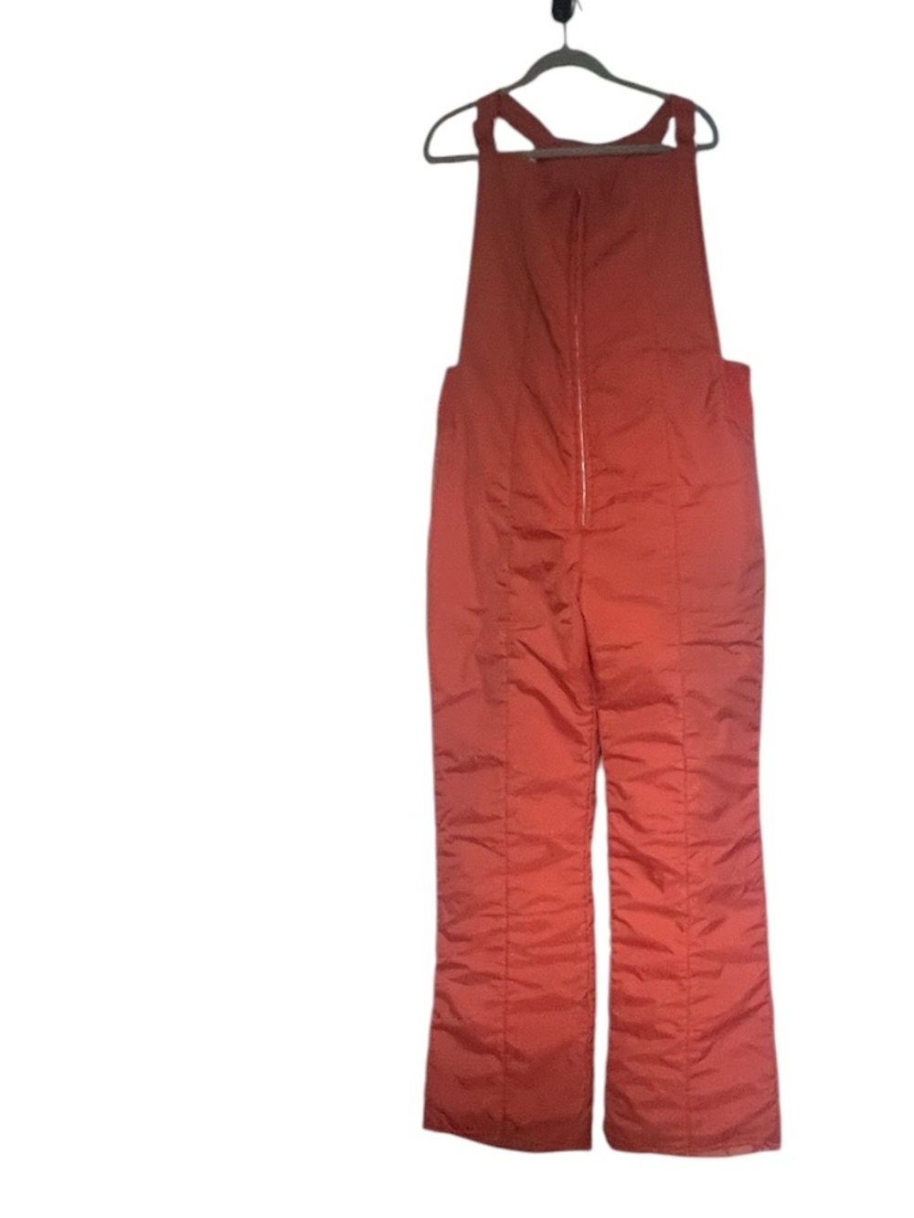 Vintage Skitique Women’s Insulated Ski Snow Bib Overalls Orange Size XL